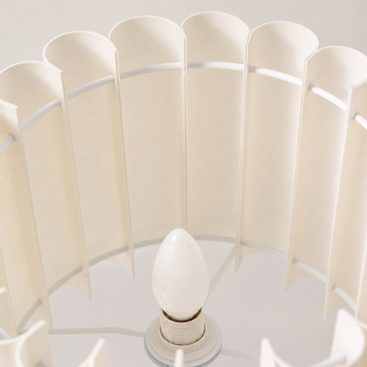 Velura Table Lamp - Beige Linen Shade in Light Beige
