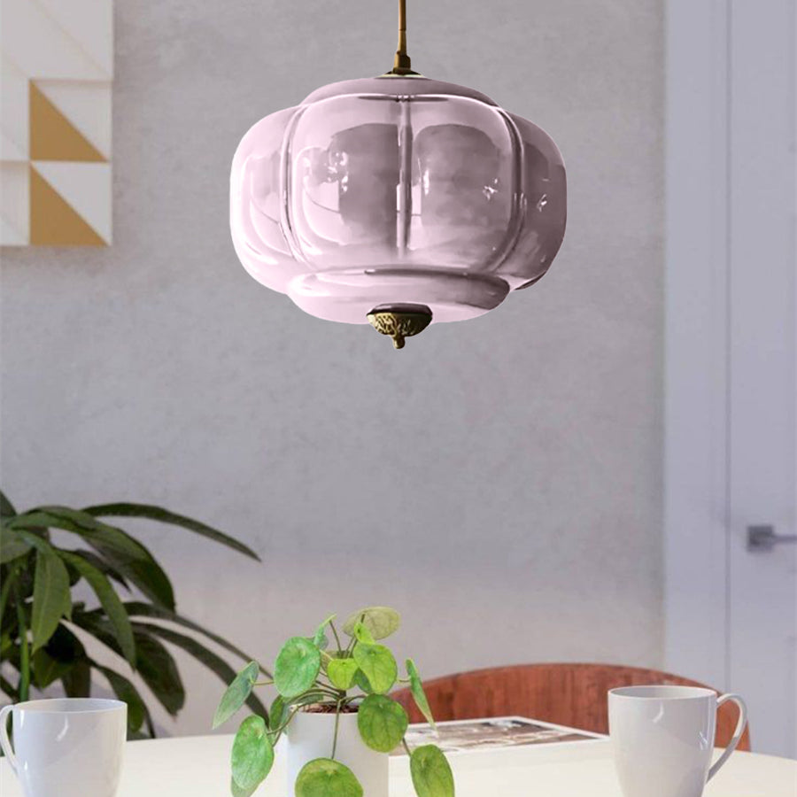 Eloise Pendelleuchte - Vintage Pendelleuchte Milchglas