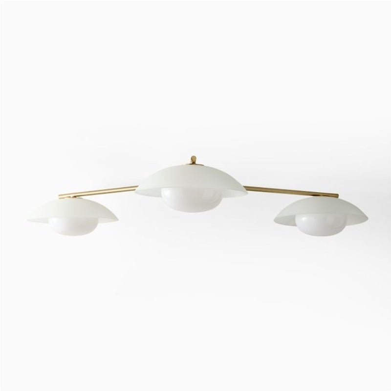 Elorina 3-Light Flush Mount Glass/Metal Ceiling Light - A Stylish Fixture for Modern Spaces