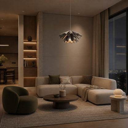 Elora Plastic Pendant Lamp – Lightweight Modern Design for Bedrooms or Living Rooms