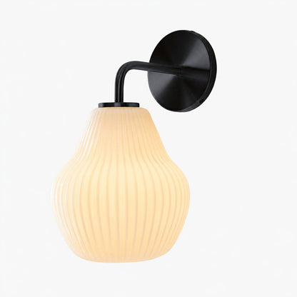Rivrona Wandleuchte aus geripptem Glas – elegante, moderne Beleuchtung für Flur und Schlafzimmer