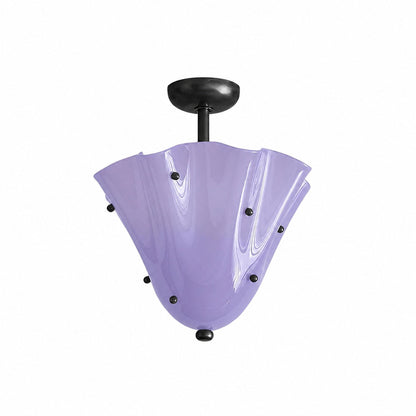 Bellina Decorative Glass Ceiling Light - Modern Sculptural Flush Mount