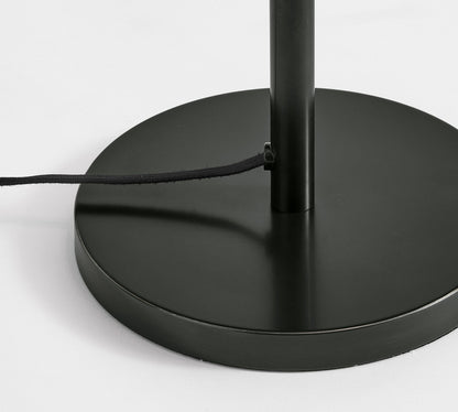 Rowan Adjustable Iron Task Floor Lamp with Linen Shade for Modern Living Rooms and Offices