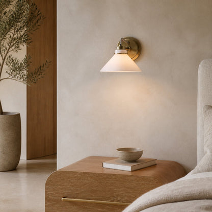 Aurenza Sconce – Farmhouse Wall Light with Metal Accents for Cozy Spaces