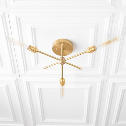 Mobilux Line Industrial Chandelier - Modern Ceiling Light Fixture for Home