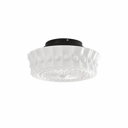 Rigidus Curved Ceiling Light - Minimalist Glass for Living Rooms and Hallways