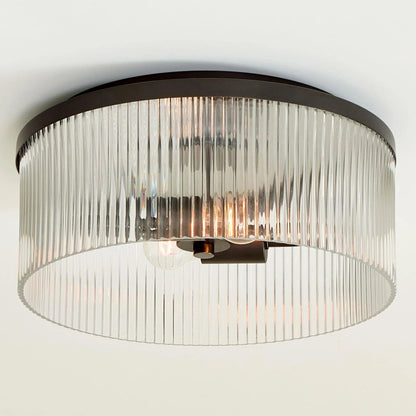 Klassische Vintage Glas Trommel Deckenleuchte für Schlafzimmer