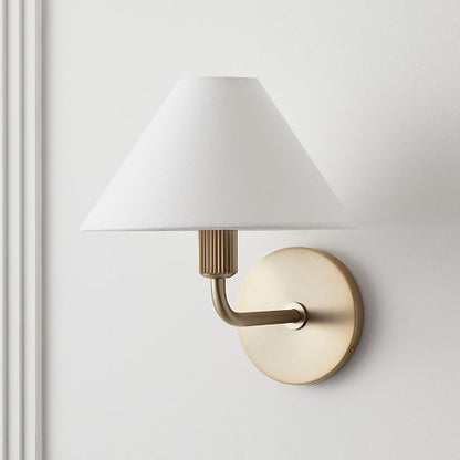 Diora Contemporary Wall Lamp with Soft Shade - Versatile Wall Sconce for Bedroom or Lounge