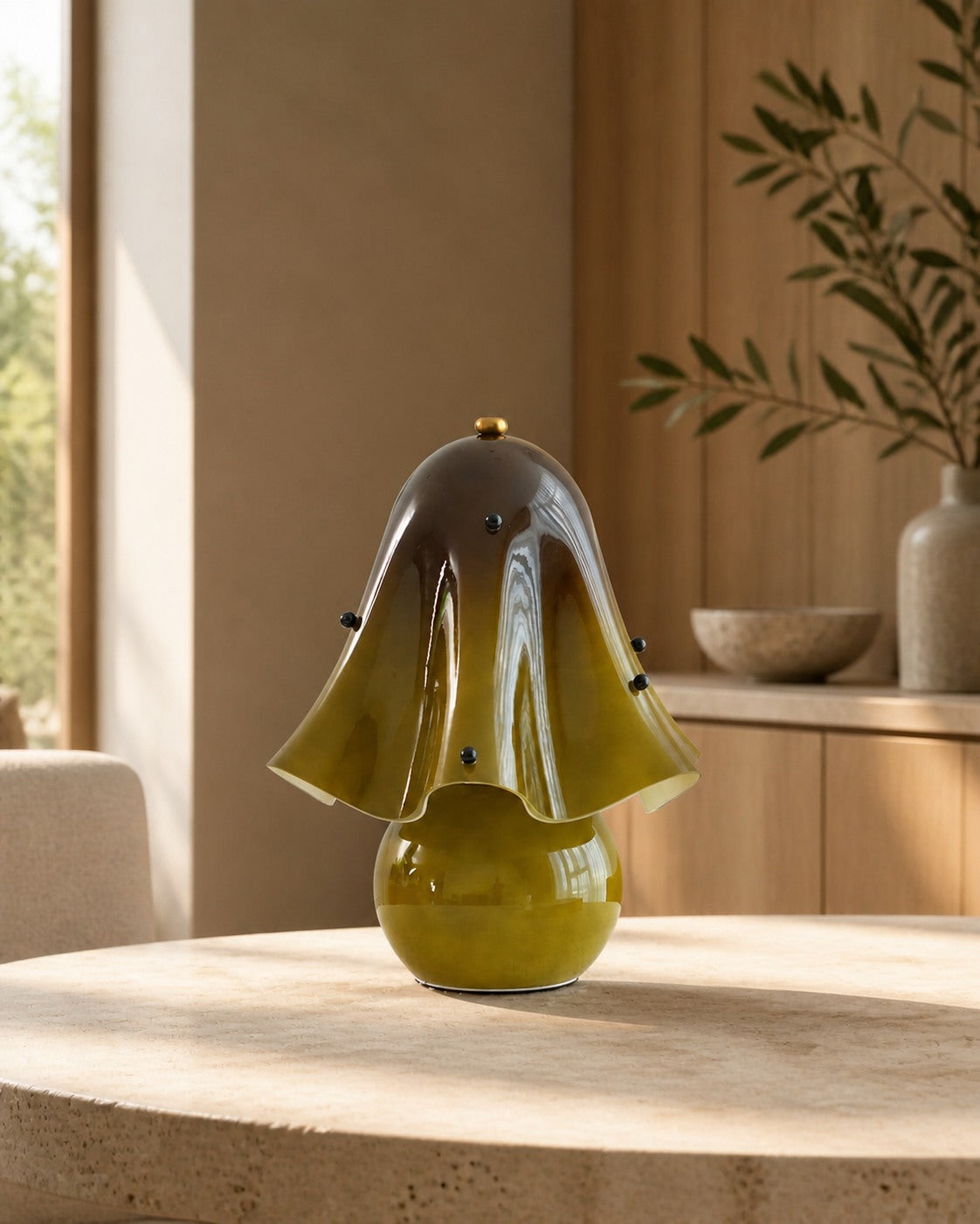 Bellina Decorative Table Lamp - Sculptural Bell Flower Shape