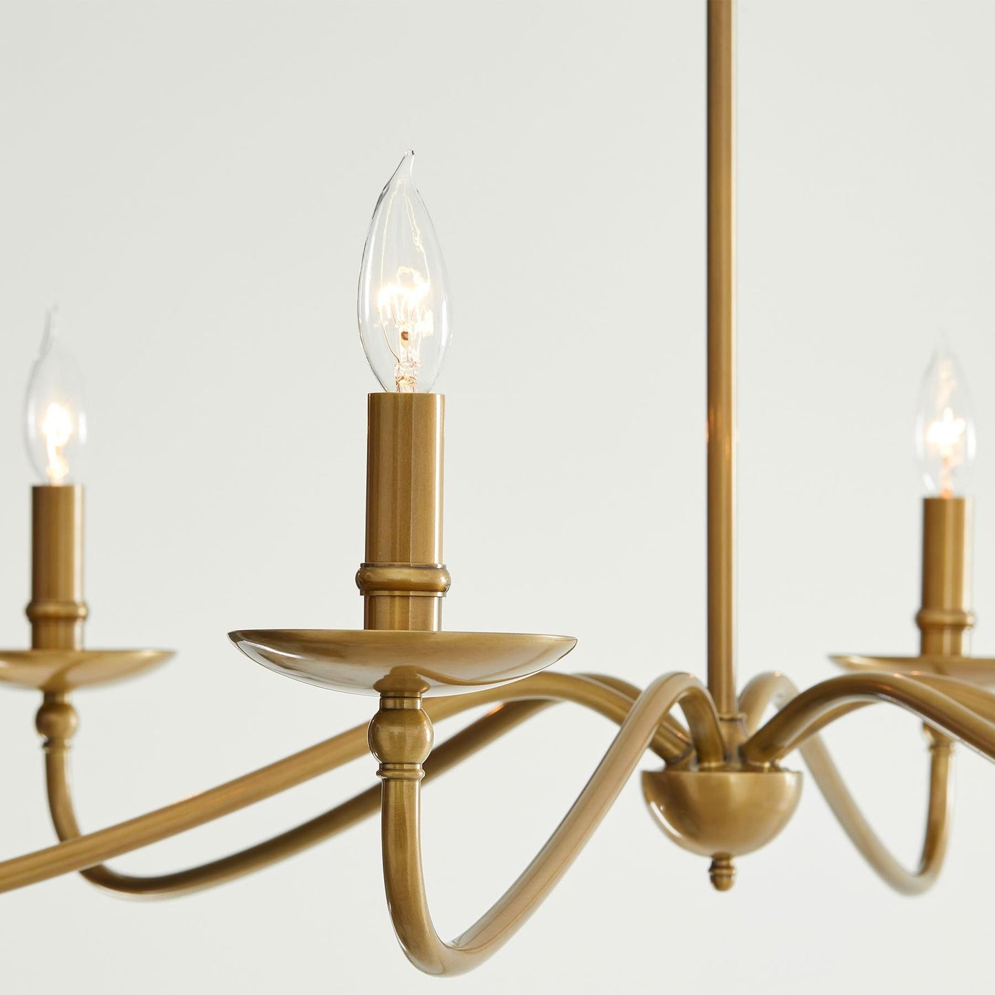 Rustic Iron Candle Chandelier for Dining Rooms and Living Spaces