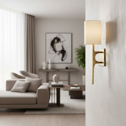 Texturoc Linear Wall Light - Modern Hammered Wall Sconce