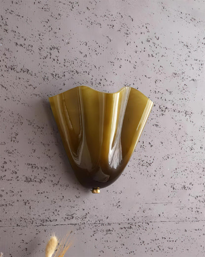 Bellina Handcrafted Glass Floral Wall Lamp – Modern Accent for Bedroom