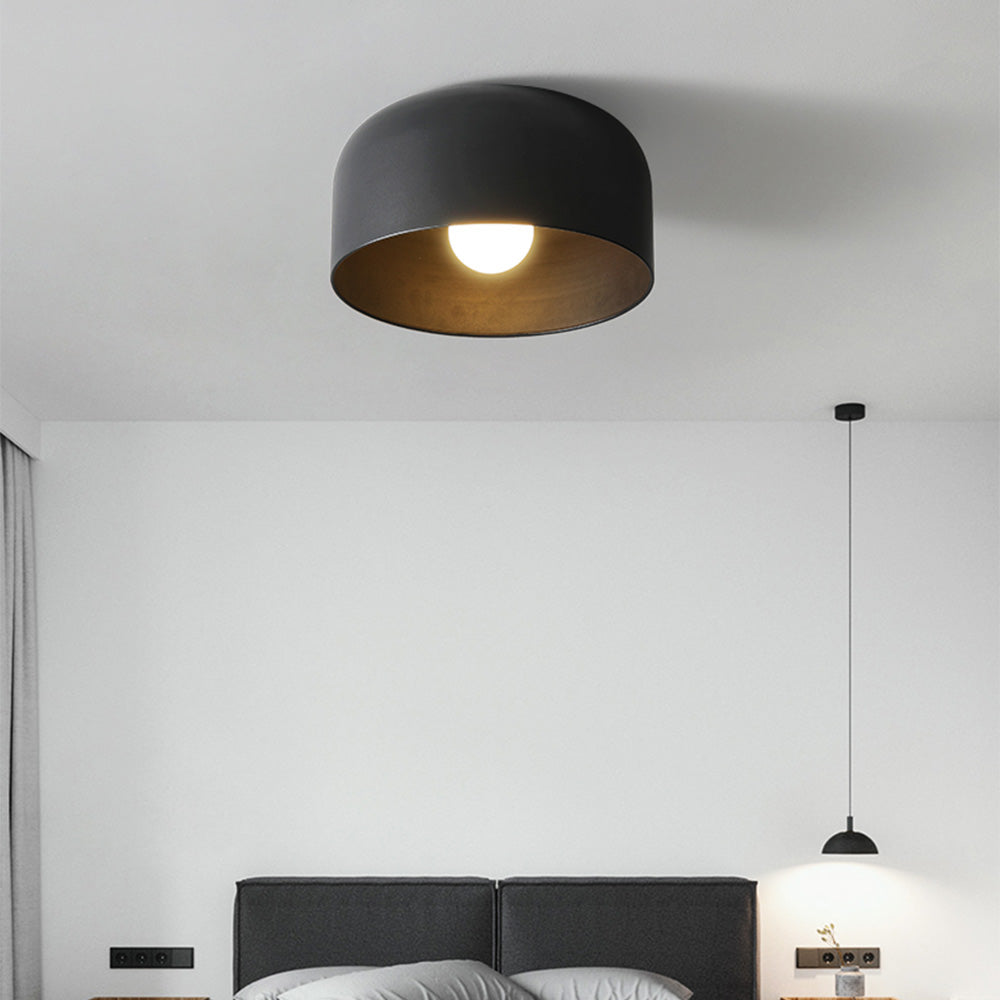 Stylische Skandinavische Rund Metall Deckenleuchte