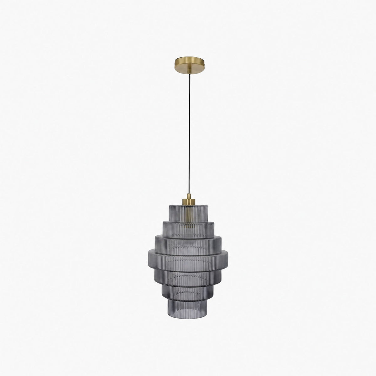 Kaleon Retro Glass Pendant Light - Glass Accents Art Deco Design for Dining and Living Room Ambiance