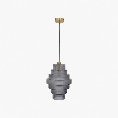 Kaleon Retro Glass Pendant Light - Glass Accents Art Deco Design for Dining and Living Room Ambiance