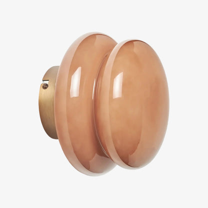 Soft Glow Opal Glass Wall Lamp – Elegant Accent Lighting for Bedrooms