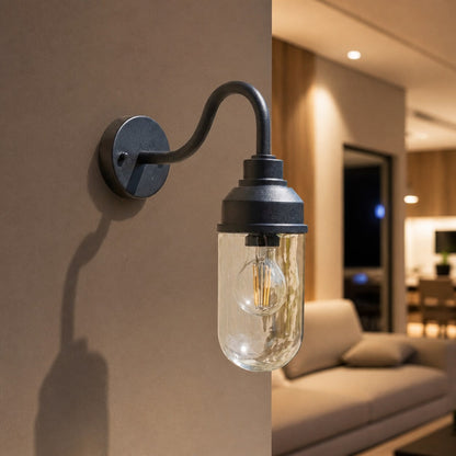 Trevanta Contemporary Outdoor Wall Light – Minimalist Lantern for Entryways & Facades