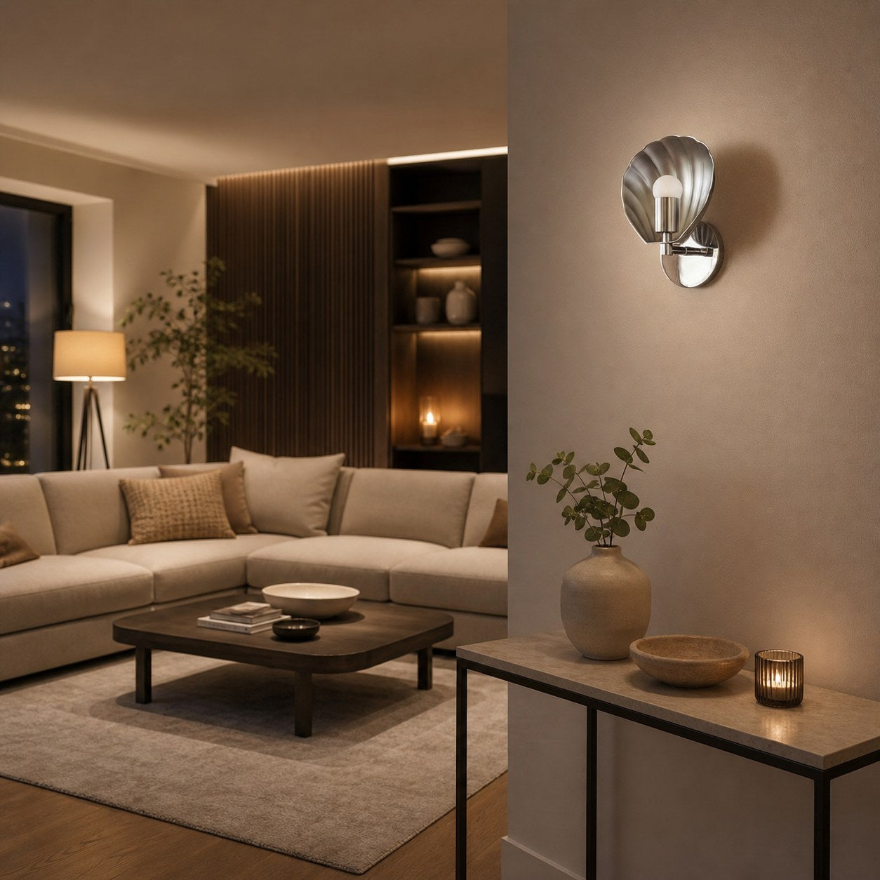 Ornato Luxe Deco Messing-Wandleuchte – mehrere Ausführungen erhältlich