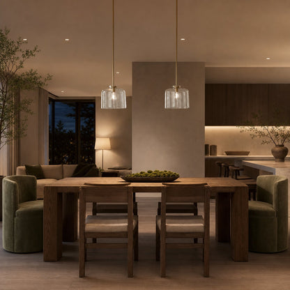 Sterling Minimalist Glass Pendant Collection - Vintage Brass Lighting Design