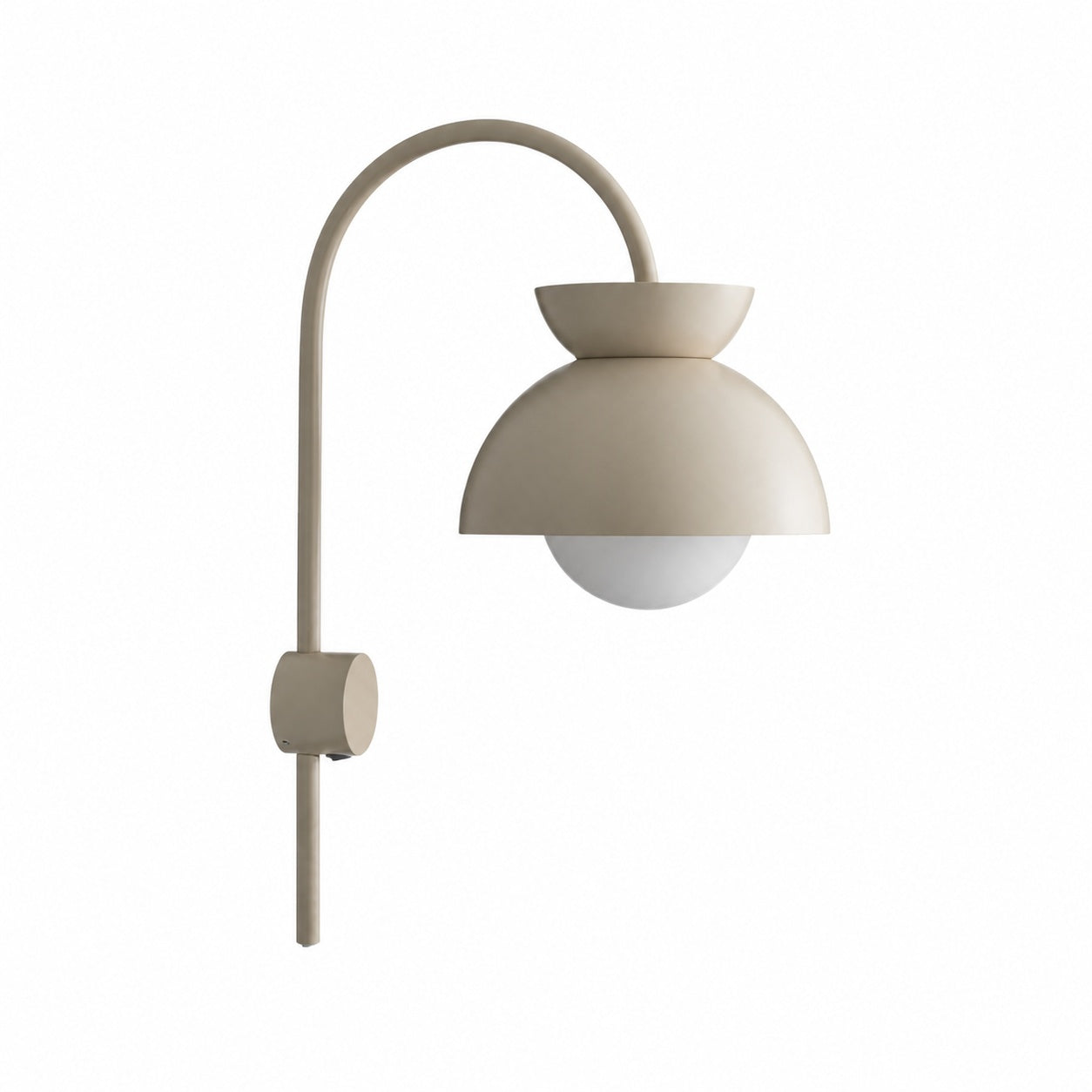 Aurelia Wall Lamp with Tiered Dome Design in Modern Metal for Bedroom or Hallway