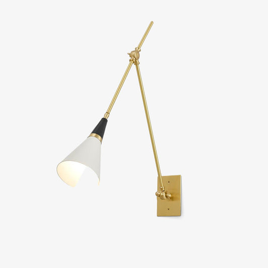 Magari Mid Century Wandleuchte Messing Schwenkbar
