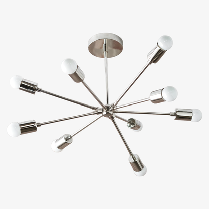 Mobilux Line Modern Chandelier - Mid Century Ceiling Light Fixture