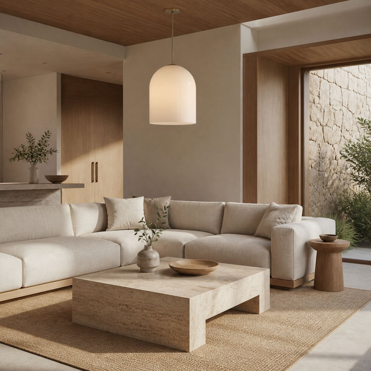 Vega Glas-Hängeleuchte in Champagner-Optik mit Eisenrahmen – Moderne Leuchte mit Glasschirm für Esszimmer oder Küche