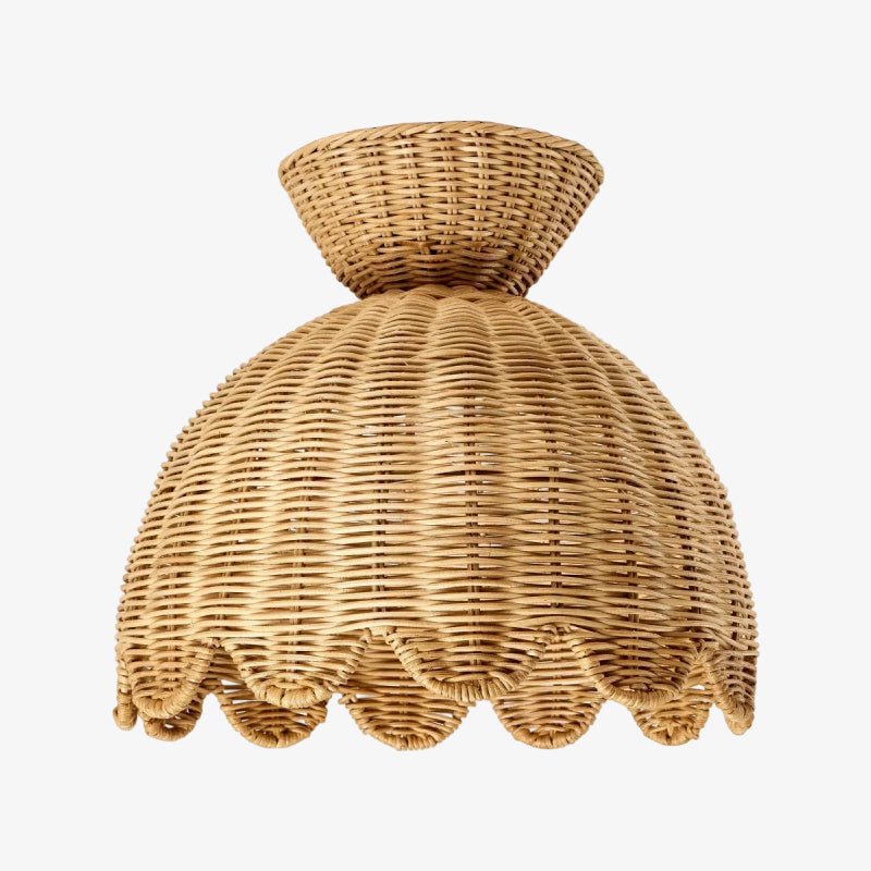 Rattalia Ceiling Light - Sculptural Flower Design in Natural Style for Kitchen Island