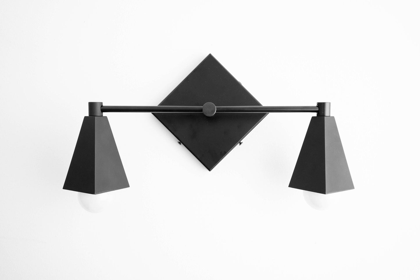 Ornato Luxe Geometric Vanity Light - Solid Brass Art Deco Bathroom Lighting