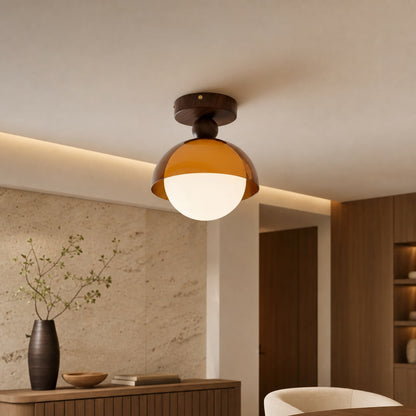 Afterglow Sunset Sculptural Glow Ceiling Lamp Modern Vintage Style for Hallway and Entryway