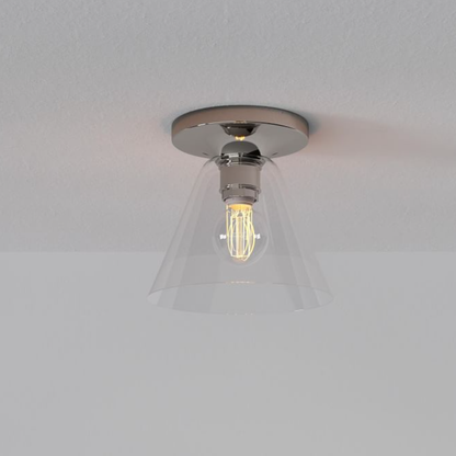 Conica Cone Flush Mount – Glass Ceiling Light for Modern Spaces