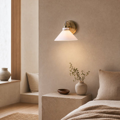Aurenza Sconce – Farmhouse Wall Light with Metal Accents for Cozy Spaces