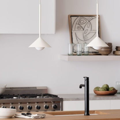 Brivana Adjustable Pendant – Mid-Century Cone Light for Kitchen & Dining