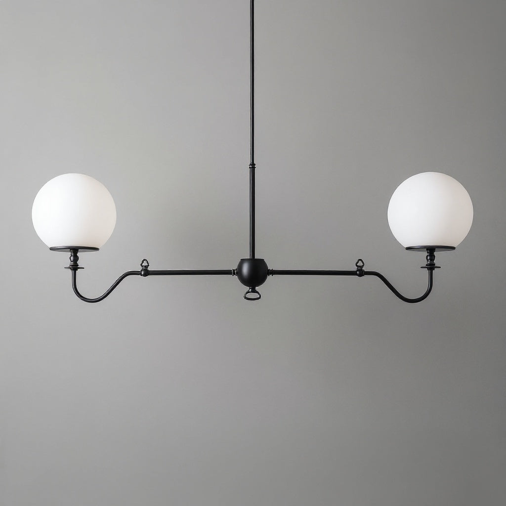 Glorica Glass Brass Chandelier Lighting - Contemporary Glass Multi-Light Hanging Fixture