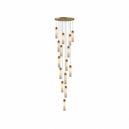 Solaryx Minimal Cylindrical Silhouette Pendant Light - Modern Style Lamp for Kitchen or Dining Room