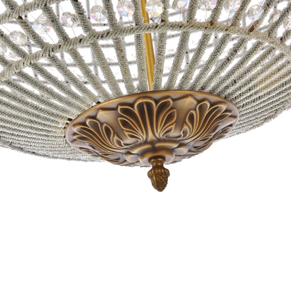 Luxuriöse Vintage Kristall Kugel Pendelleuchte