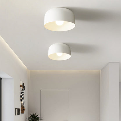 Stylische Skandinavische Rund Metall Deckenleuchte