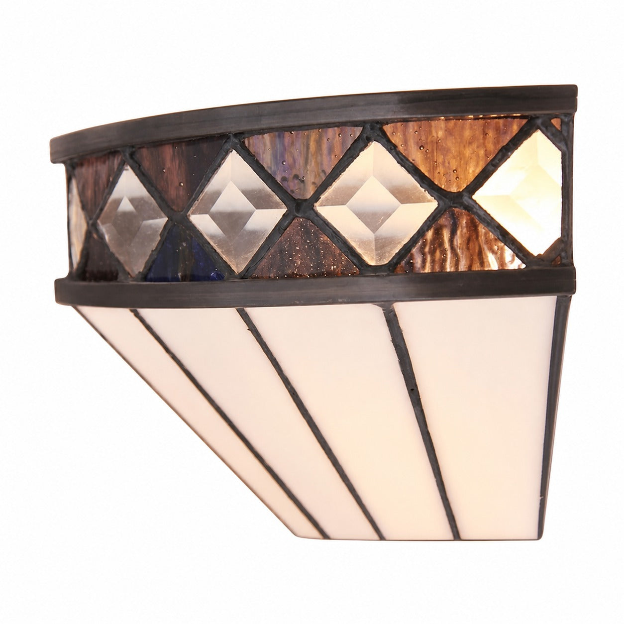 TiffStar Wandleuchte – Vintage-Buntglas für Flur und Schlafzimmer