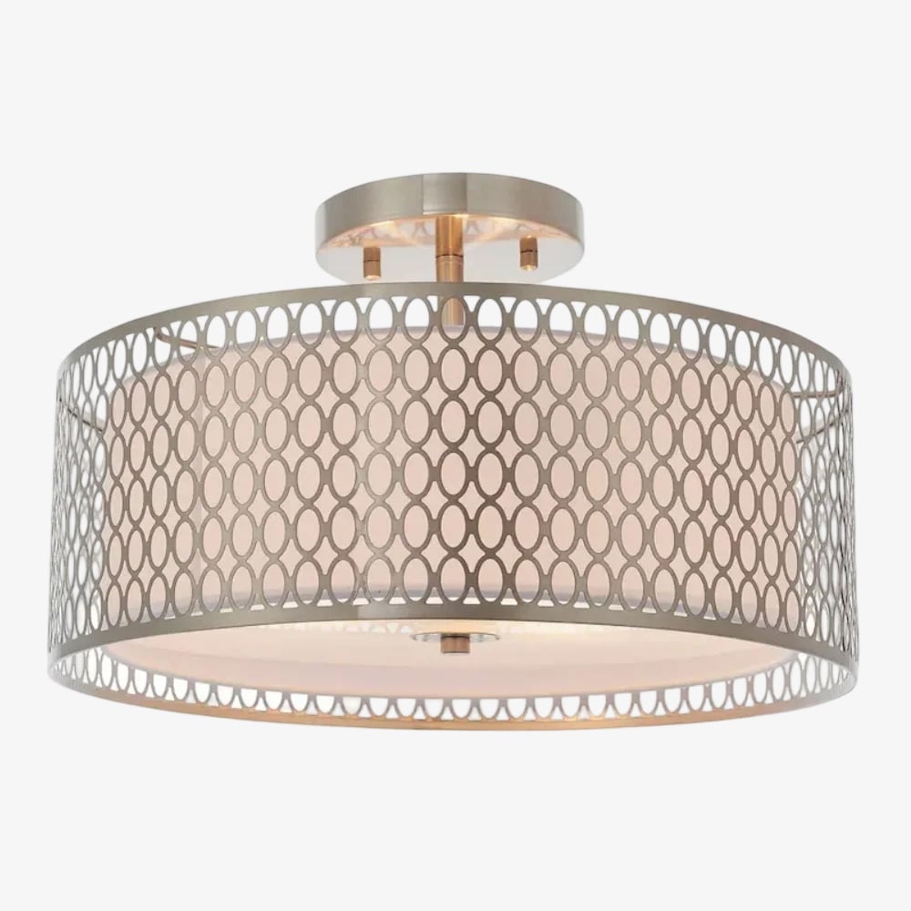 Modern 3 Light Mesh Design Ceiling Light - Dimmable for Living Room