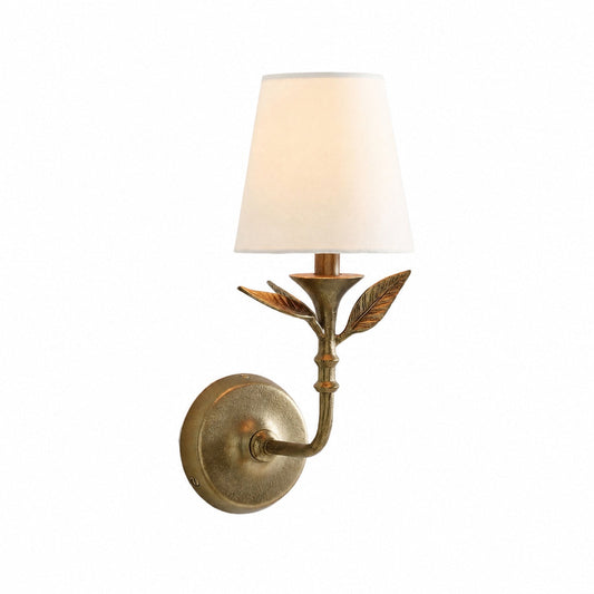 Roven Vintage Forged Iron Sconce - Botanical Wall Light to Elevate Your Home Decor