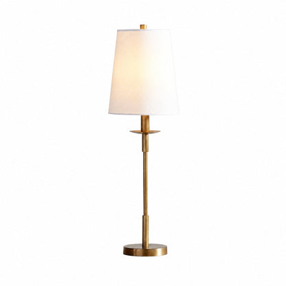 Rowan Moderne Tischlampe aus Eisen – Industrielles Bauernhaus-Leinen-Nachttisch-Leselicht