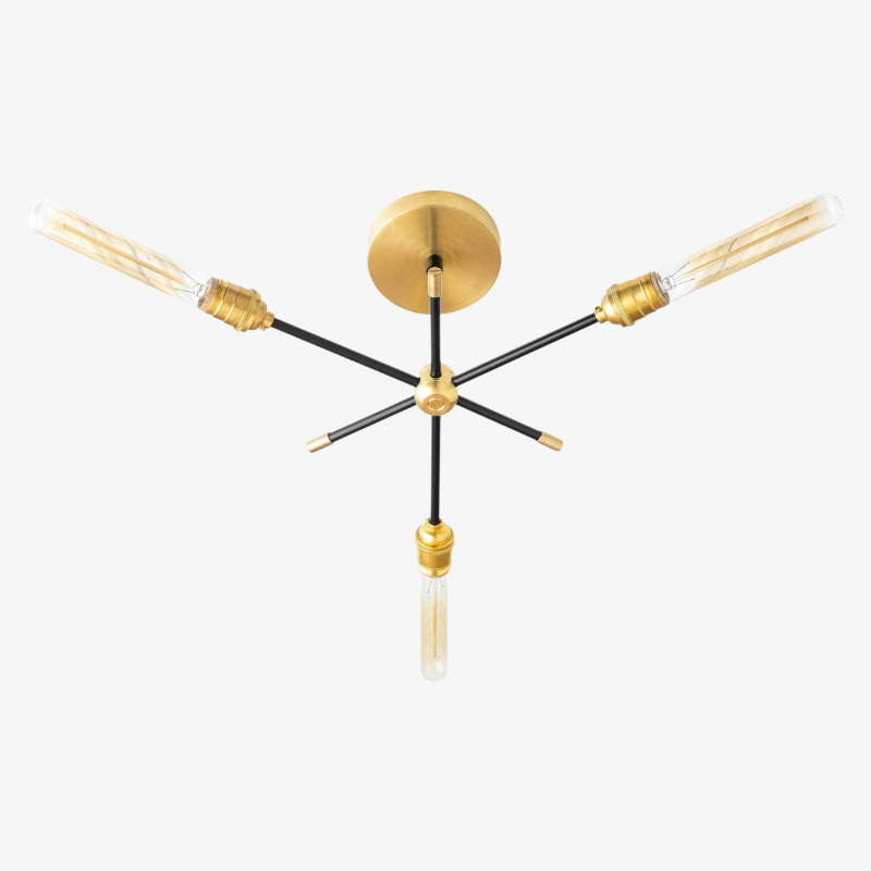 Mobilux Line Industrial Chandelier - Modern Ceiling Light Fixture for Home