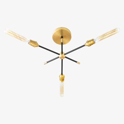 Mobilux Line Industrial Chandelier - Modern Ceiling Light Fixture for Home