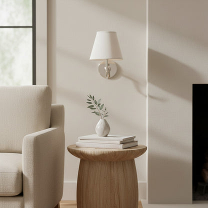 Luvora Decorative Pleated Shade Wall Lamp Vintage Modern Lighting for Corridor and Home Interiors