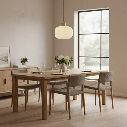 Opalyn Vintage Elegant Milky White Glass Pendant Lamp - Lighting for Dining Room