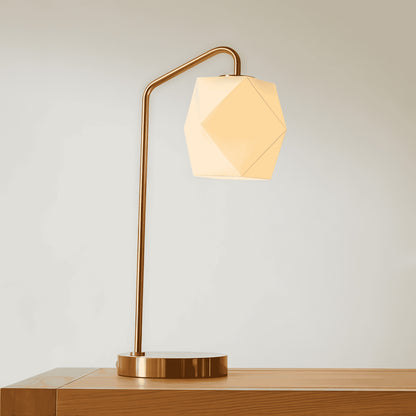 Talvior Luminous Geometric Faceted Glass Table Lamp