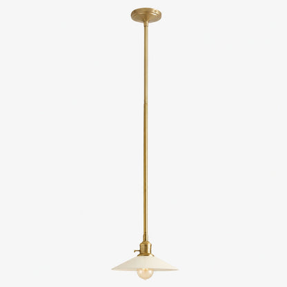 Forvara Classic Bell Pendant Light Industrial Pole Pendant Fixture for Dining Room