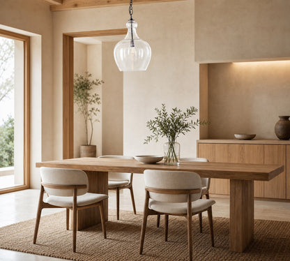 Lawson Glas-Pendelleuchte – Recyceltes und Milchglas mit Bronze-Akzent