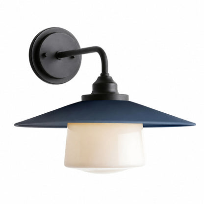 Cordax Wandleuchte im Utility-Stil – Metall und Glas für die Innen- und Außendekoration