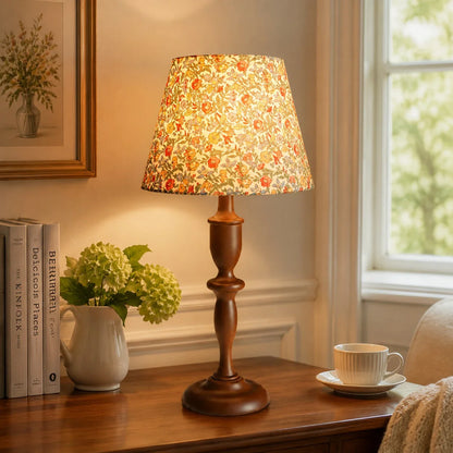 Vintage table lamp living room scene